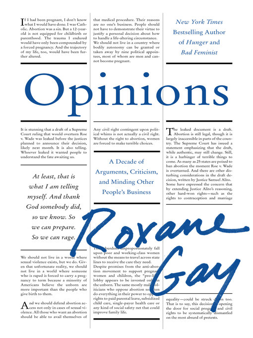 Title details for Opinions by Roxane Gay - Wait list
